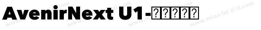 AvenirNext U1字体转换